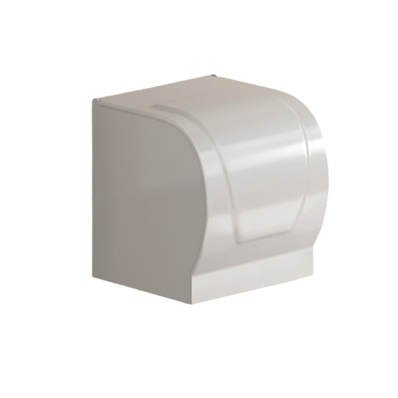 Avtoit | Contemporary Bathroom Hardware Set in White with Bath Shelf/Towel Holder/Paper Holder