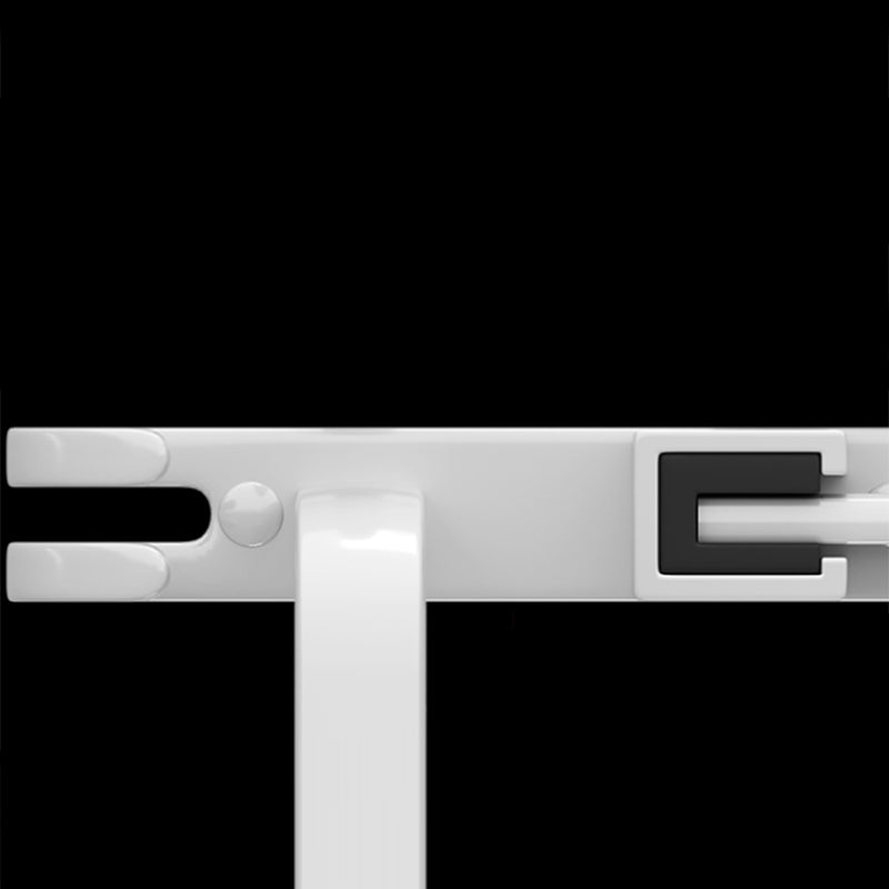 Avtoit | Contemporary Bathroom Hardware Set in White with Bath Shelf/Towel Holder/Paper Holder