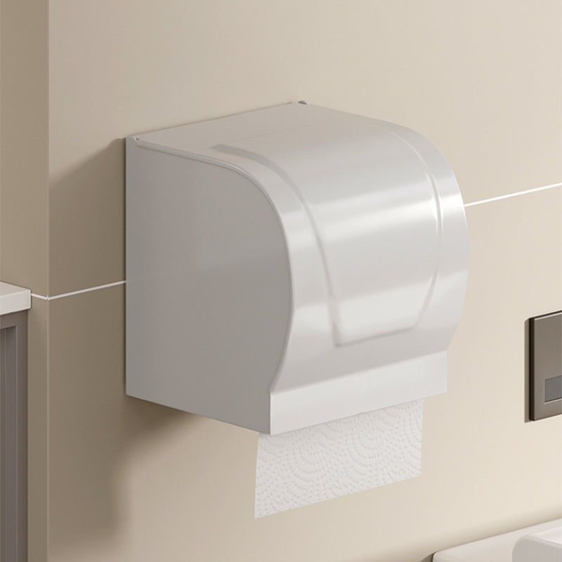 Avtoit | Contemporary Bathroom Hardware Set in White with Bath Shelf/Towel Holder/Paper Holder