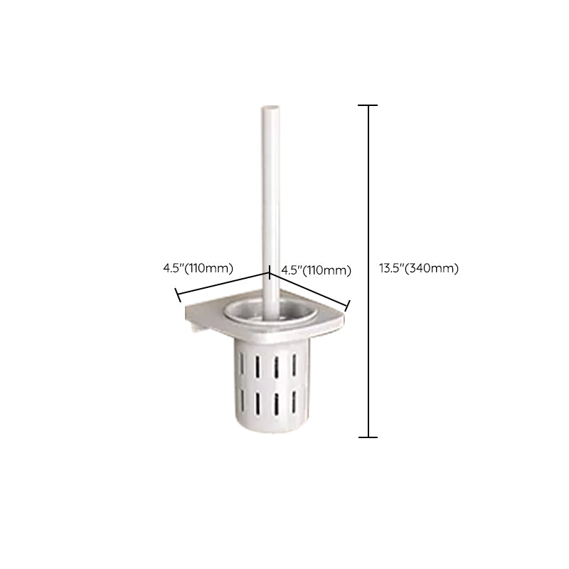 Avtoit | Contemporary Bathroom Hardware Set in White with Bath Shelf/Towel Holder/Paper Holder