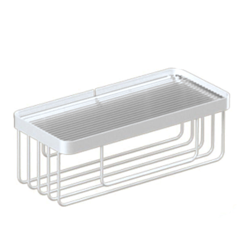Avtoit | White Bathroom Accessory Set Metal & Acrylic Bathroom Set with Bath Shelf/Towel Hook