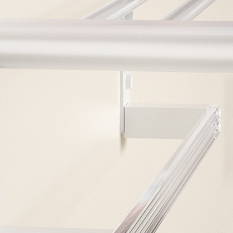 Avtoit | White Bathroom Accessory Set Metal & Acrylic Bathroom Set with Bath Shelf/Towel Hook