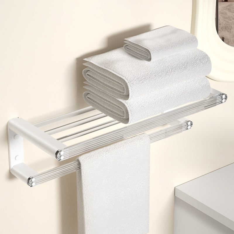 Avtoit | White Metal and Acrylic Bathroom Accessories as a Single Piece or in a Set with Bathroom Shelf