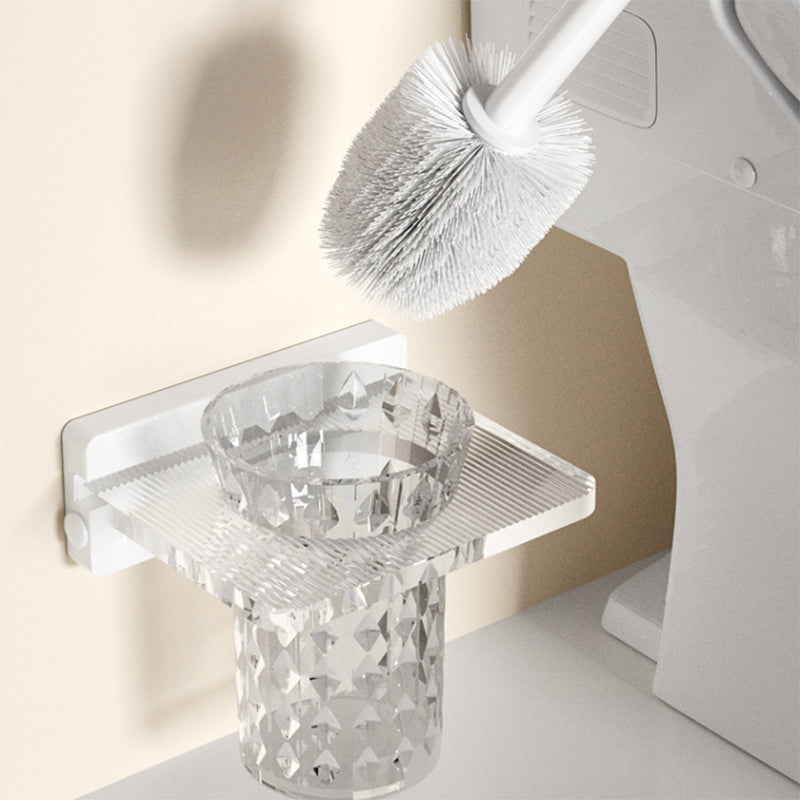 Avtoit | White Metal and Acrylic Bathroom Accessories as a Single Piece or in a Set with Bathroom Shelf