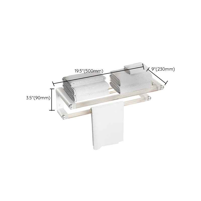 Avtoit | White metal and acrylic bathroom accessories as single item or in set with bathroom shelf