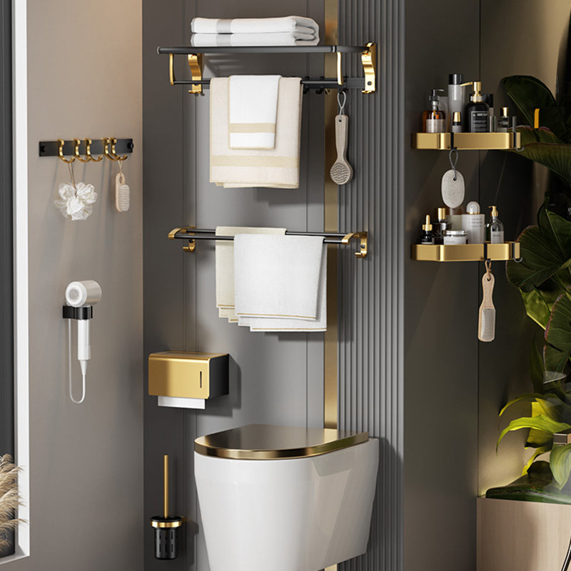 Avtoit | Contemporary stainless steel bathroom accessories as a single piece or in a set in black and gold