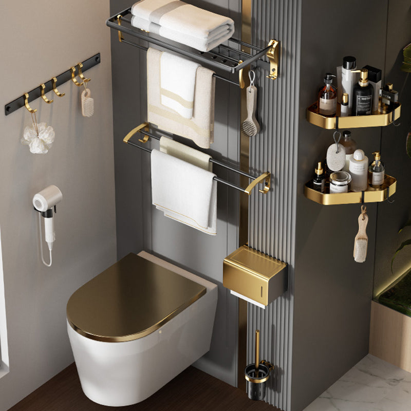 Avtoit | Contemporary stainless steel bathroom accessories as a single piece or in a set in black and gold