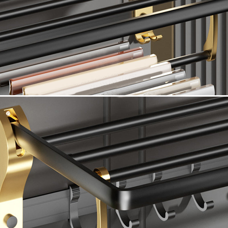 Avtoit | Contemporary stainless steel bathroom accessories as a single piece or in a set in black and gold