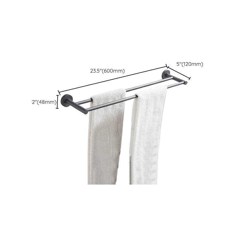 Avtoit | Traditional Gray Brass Bathroom Hardware Set Towel Bar Bathroom Hardware Set