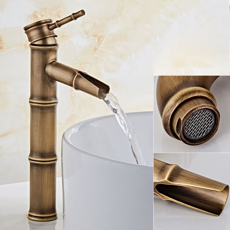 Avtoit | Lever Handle Vanity Faucet Country Low Arc Faucet Single Hole Basin Faucet