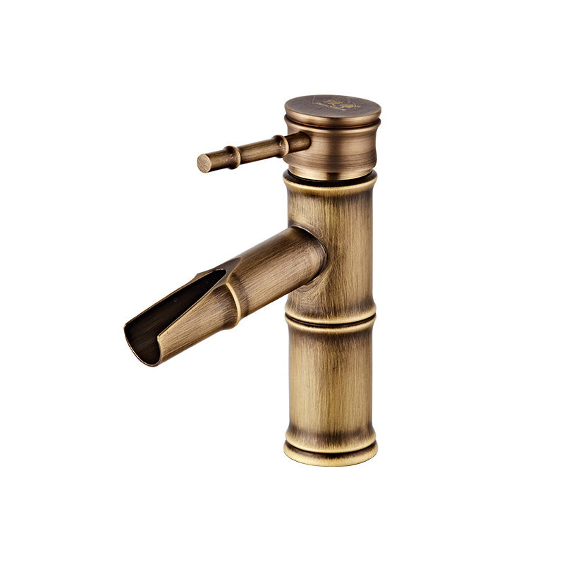 Avtoit | Lever Handle Vanity Faucet Country Low Arc Faucet Single Hole Basin Faucet