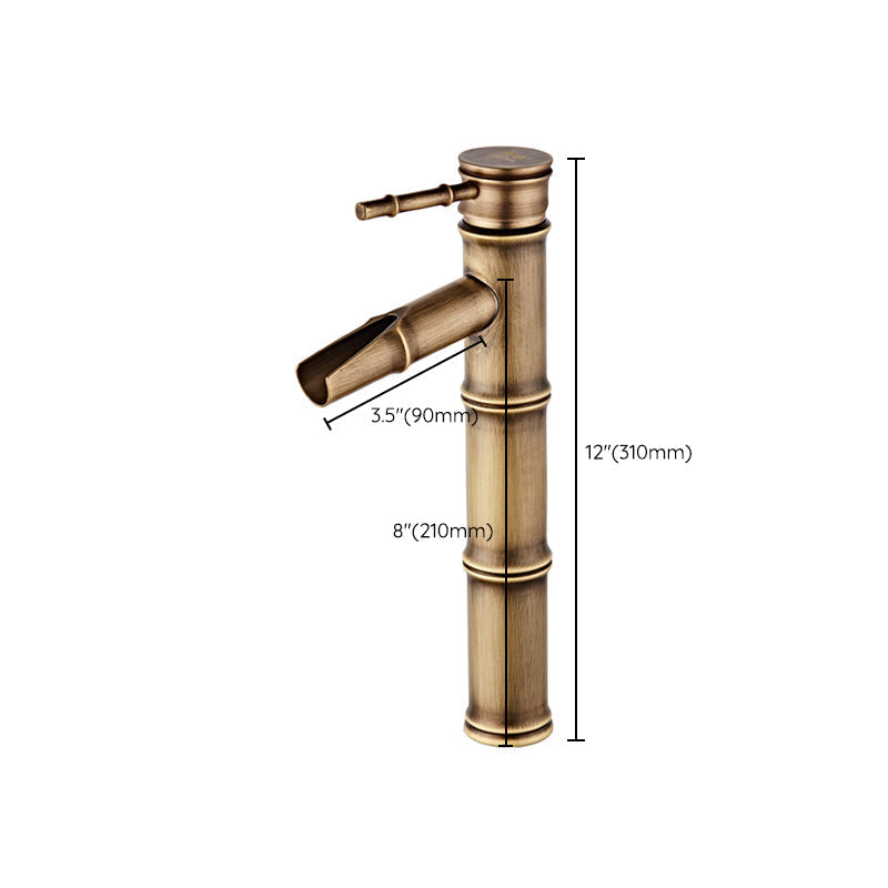 Avtoit | Lever Handle Vanity Faucet Country Low Arc Faucet Single Hole Basin Faucet