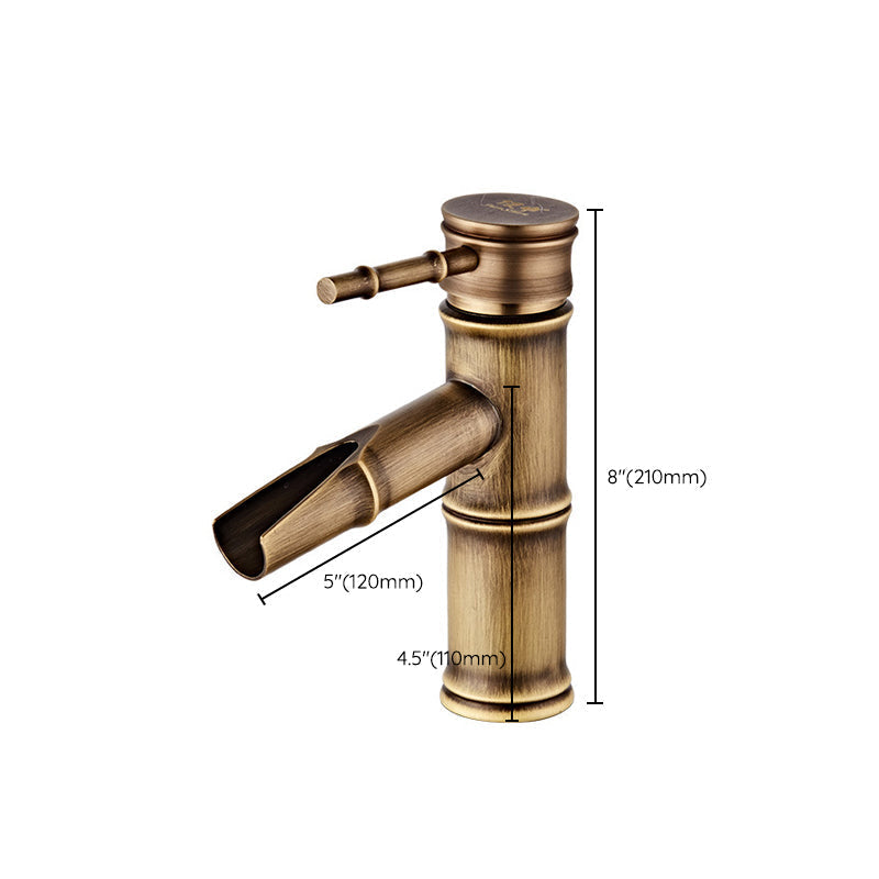Avtoit | Lever Handle Vanity Faucet Country Low Arc Faucet Single Hole Basin Faucet