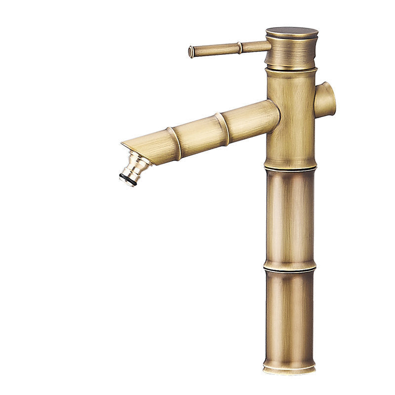 Avtoit | Farmhouse Vessel Sink Faucet Copper 1-Handle Low Arc Vessel Faucet for Bathroom