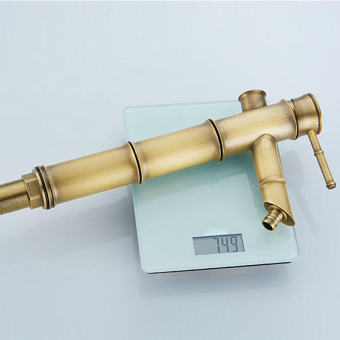 Avtoit | Farmhouse Vessel Sink Faucet Copper 1-Handle Low Arc Vessel Faucet for Bathroom