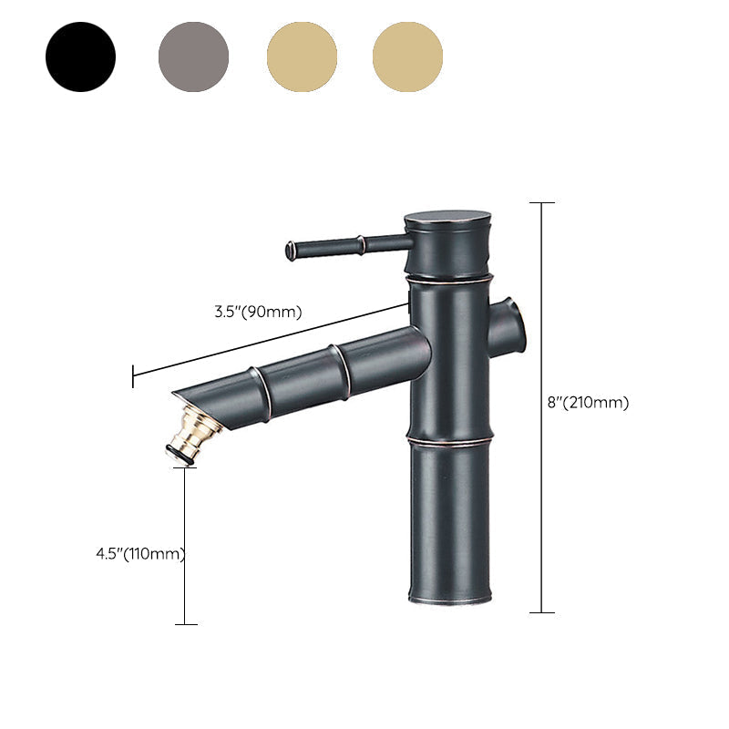 Avtoit | Farmhouse Vessel Sink Faucet Copper 1-Handle Low Arc Vessel Faucet for Bathroom