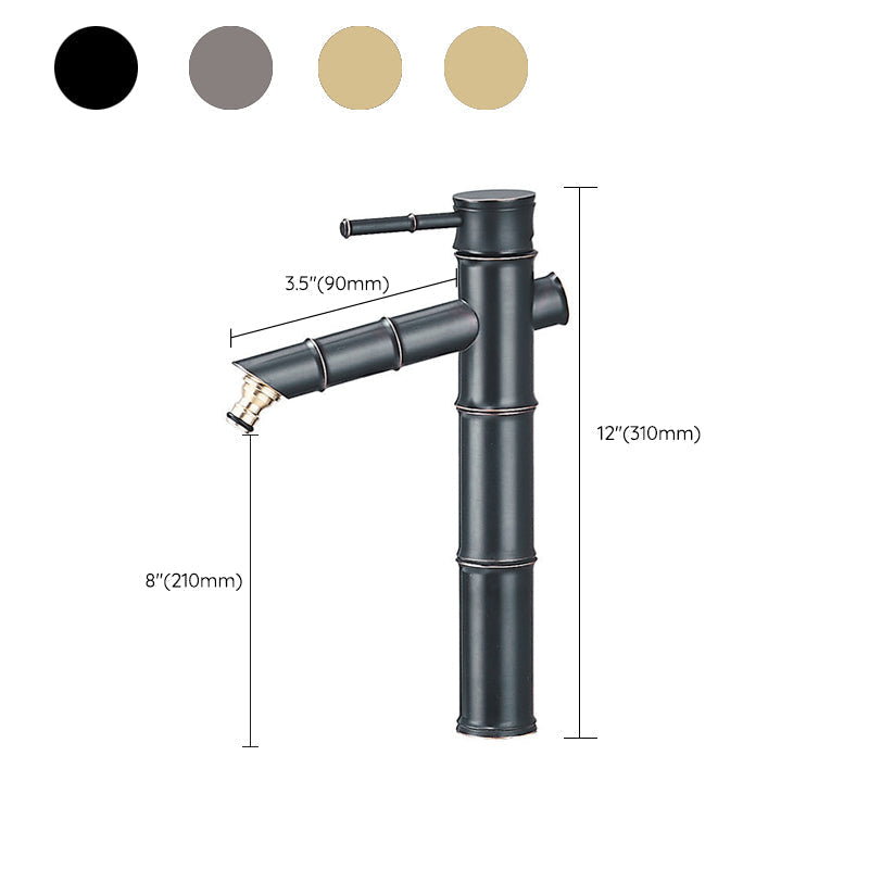 Avtoit | Farmhouse Vessel Sink Faucet Copper 1-Handle Low Arc Vessel Faucet for Bathroom