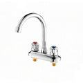 Avtoit | 2-Handle Brass Bathroom Faucet Modern High Arc Center Tap