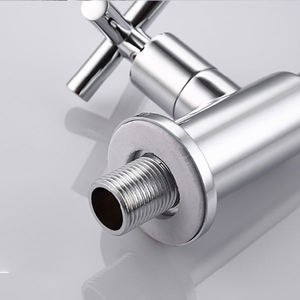 Avtoit | Glam Wall-mounted Bathroom Faucet Copper Single Handle Low Arc Basin Faucet for Bathroom