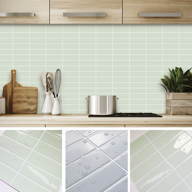 Avtoit | Peel and Stick Tiles Waterproof Plastic Rectangular Peel & Stick Tile for the Kitchen 2-Pack