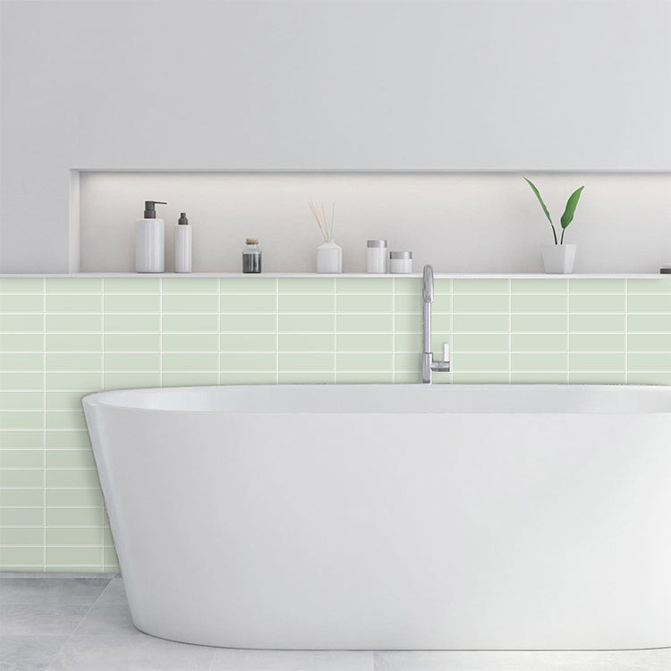 Avtoit | Peel and stick tiles Waterproof plastic rectangular peel and stick tile for the kitchen 2-pack