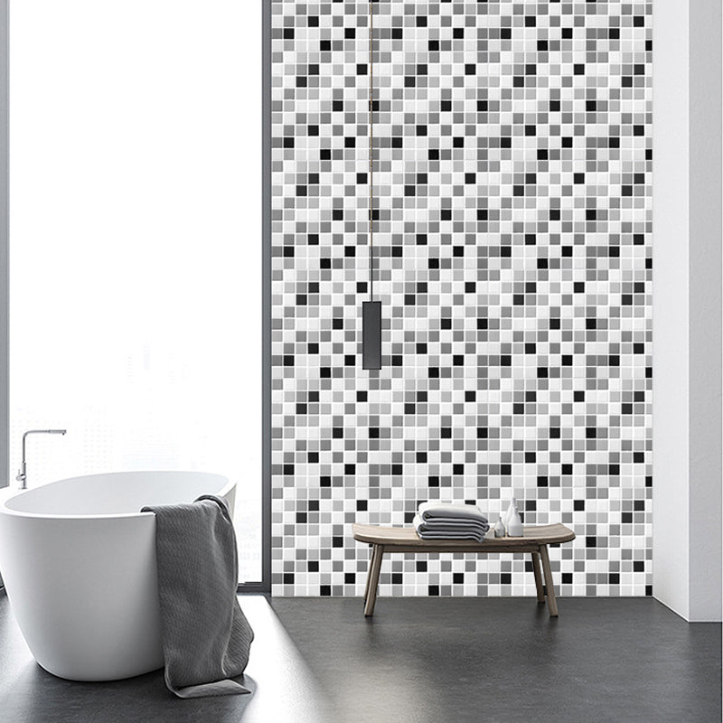 Avtoit | Tile Stripping & Gluing Square Mosaic PVC Stain Resistant Stripping and Gluing Plates for Shower 5 Pack