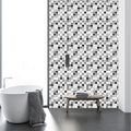 Avtoit | Tile Stripping & Gluing Square Mosaic PVC Stain Resistant Stripping and Gluing Plates for Shower 5 Pack