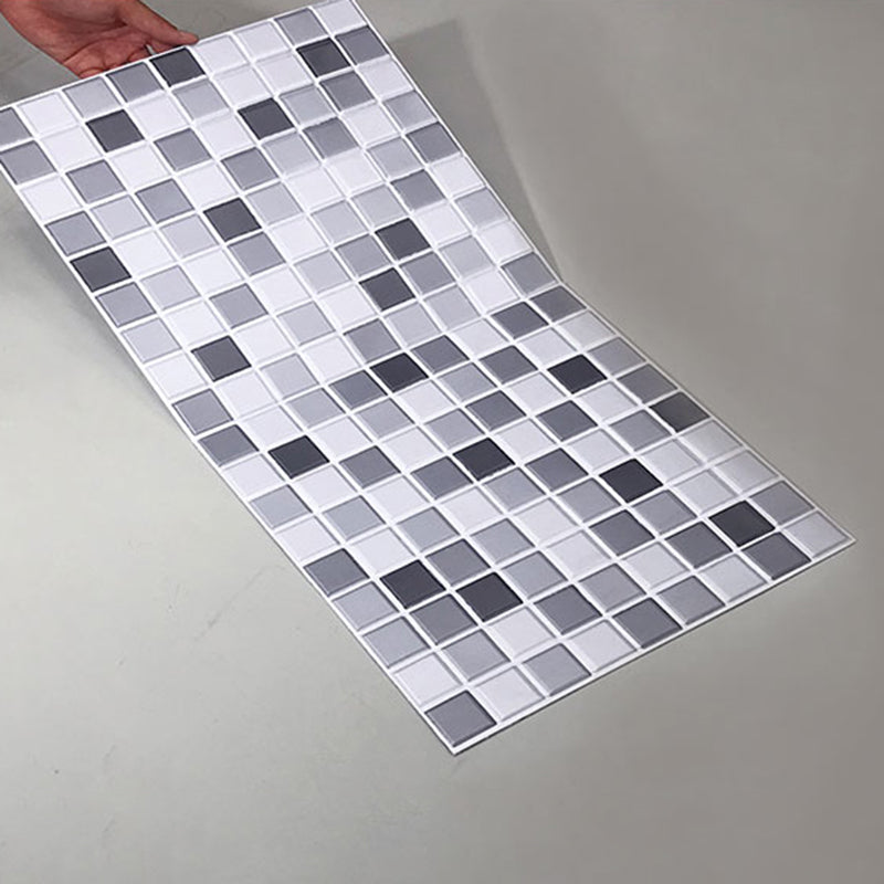 Avtoit | Tile Stripping & Gluing Square Mosaic PVC Stain Resistant Stripping and Gluing Plates for Shower 5 Pack