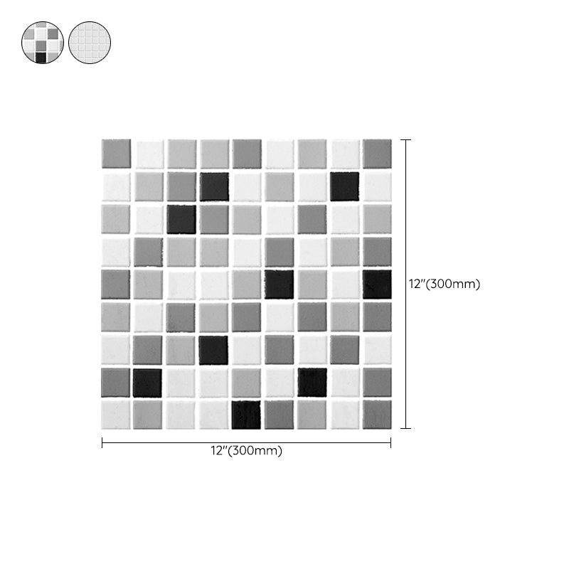 Avtoit | Tile Stripping & Gluing Square Mosaic PVC Stain Resistant Stripping and Gluing Plates for Shower 5 Pack