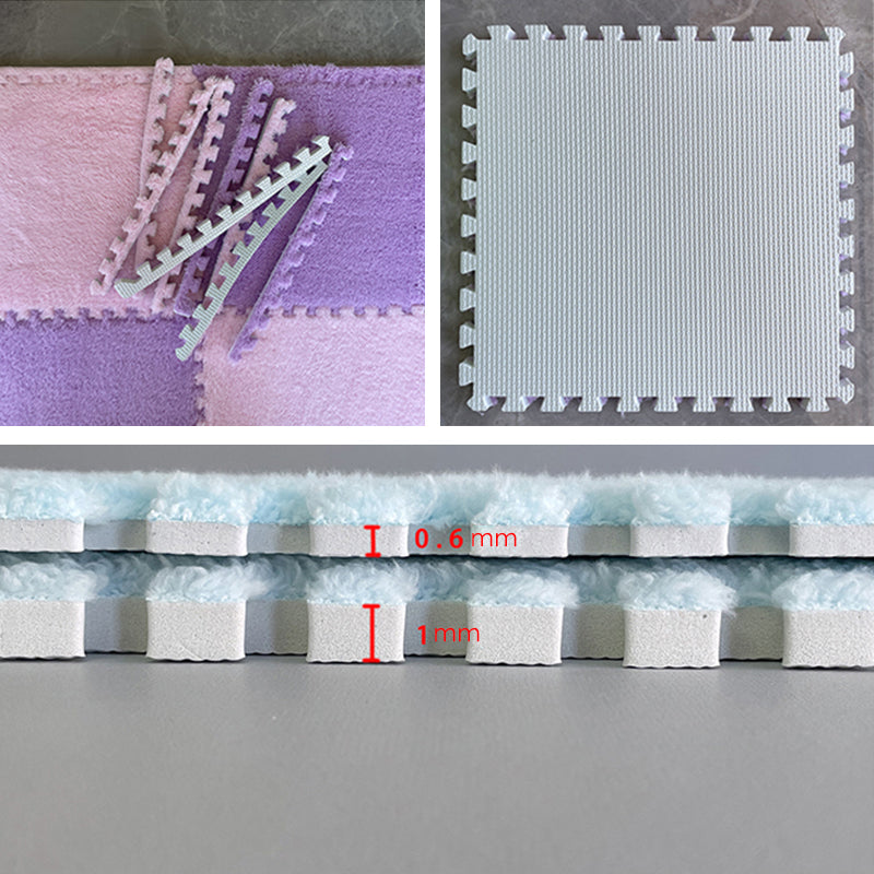 Avtoit | Multicolored Level Loop Carpet Tile Non-Slip Composite Floor Tiles for Bedroom