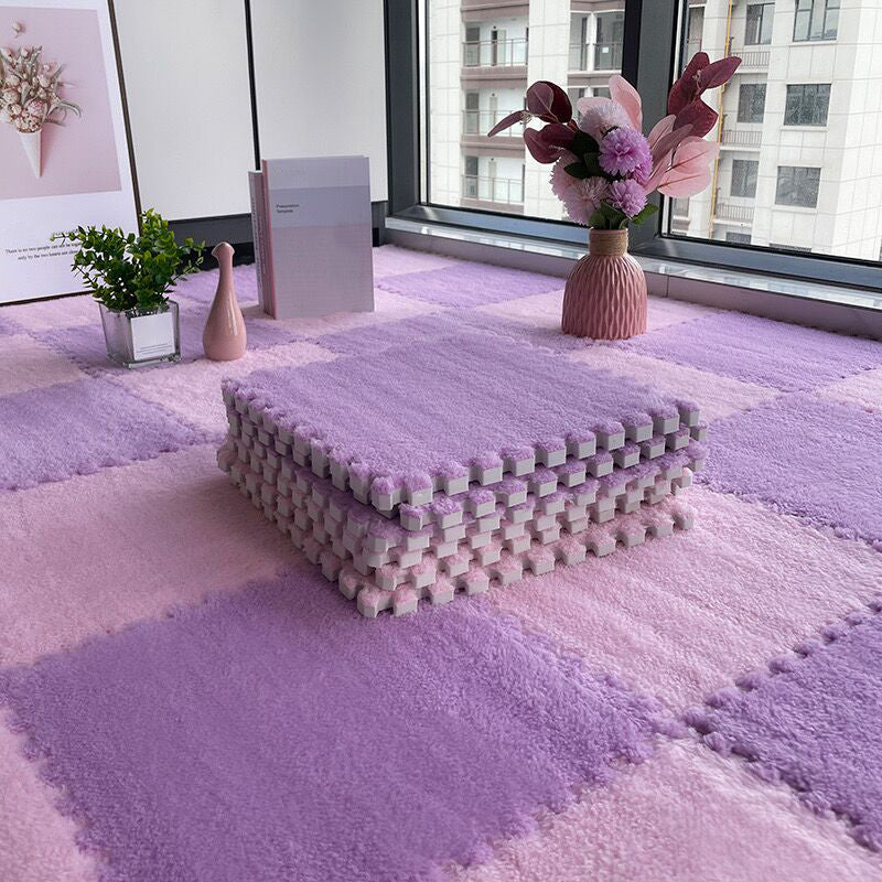 Avtoit | Multicolored Level Loop Carpet Tile Non-Slip Composite Floor Tiles for Bedroom
