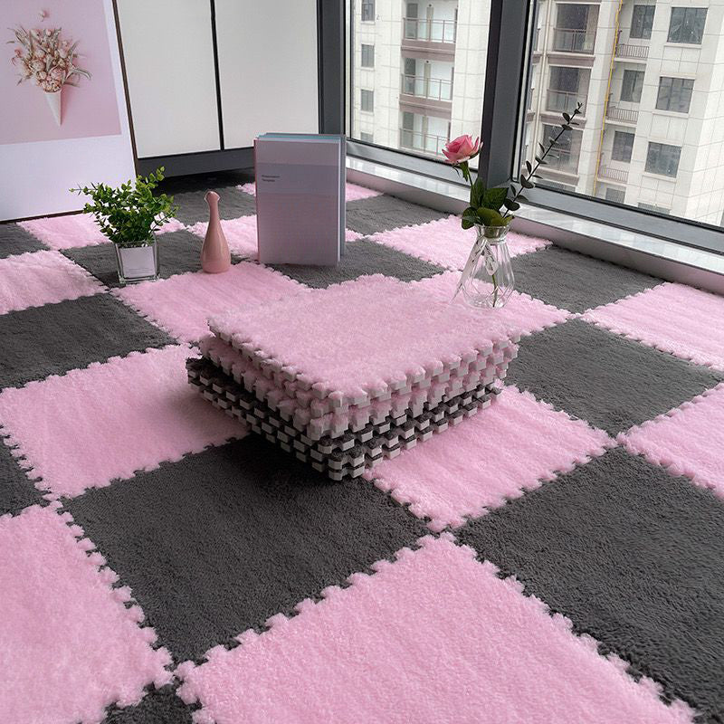 Avtoit | Multicolored Level Loop Carpet Tile Non-Slip Composite Floor Tiles for Bedroom