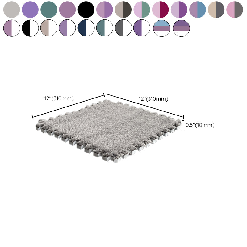 Avtoit | Multicolored Level Loop Carpet Tile Non-Slip Composite Floor Tiles for Bedroom