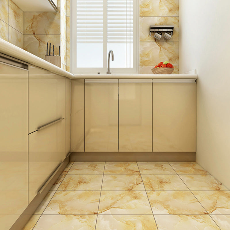 Avtoit | Peel and Stick Vinyl Floor Dark Gloss Vinyl Floor with Square Edge