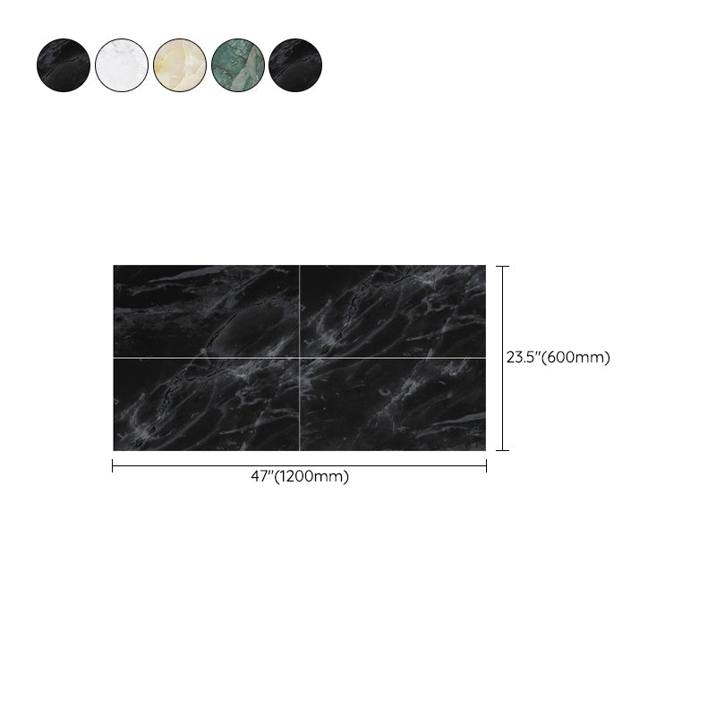 Avtoit | Peel and Stick Vinyl Floor Dark Gloss Vinyl Floor with Square Edge