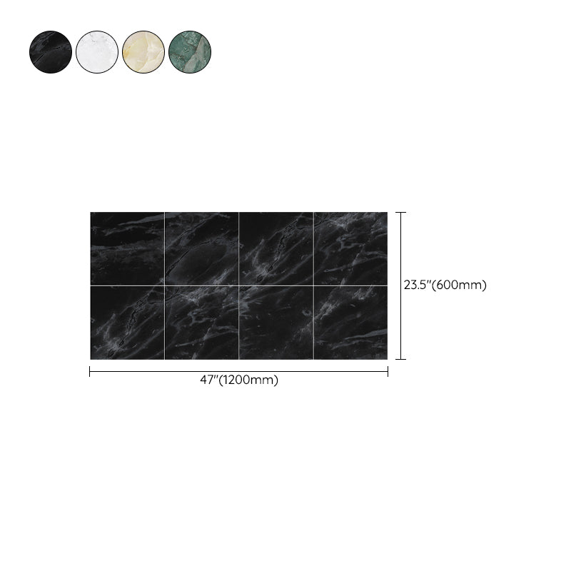 Avtoit | Peel and Stick Vinyl Floor Dark Gloss Vinyl Floor with Square Edge