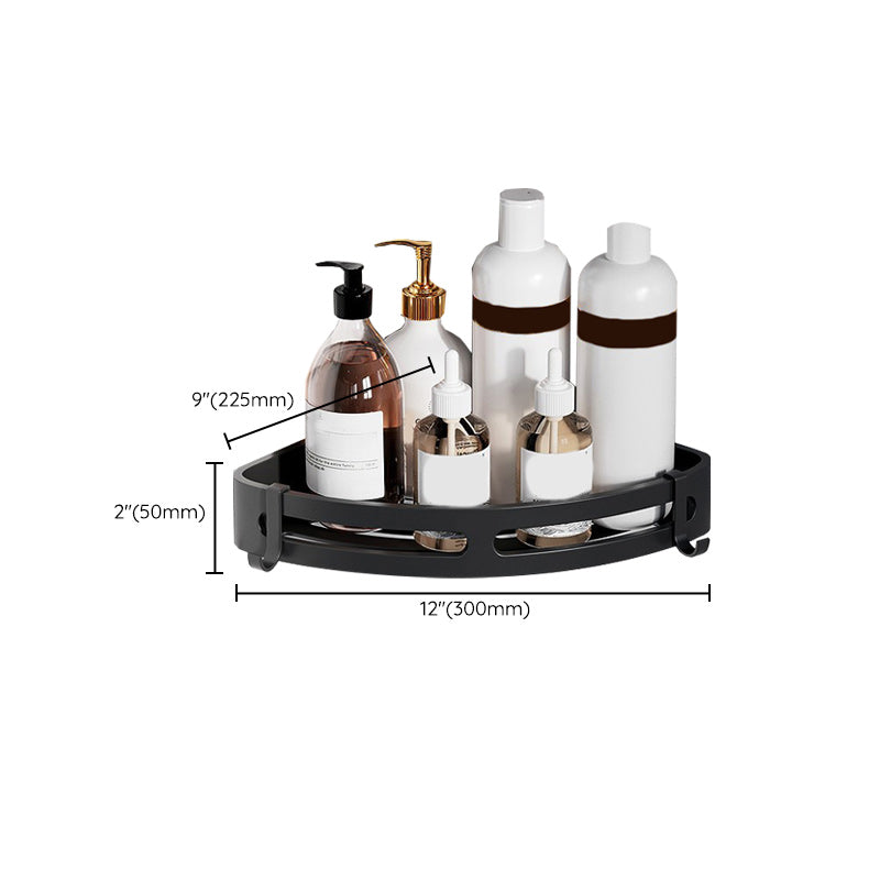 Avtoit | Modern Aluminum Bathroom Accessory Set Matte Black Bathroom Shelf/Towel Holder/Paper Holder