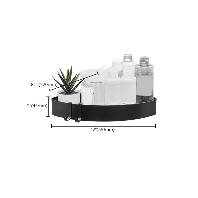 Avtoit | Modern Aluminum Bathroom Accessory Set Matte Black Bathroom Shelf/Towel Holder/Paper Holder