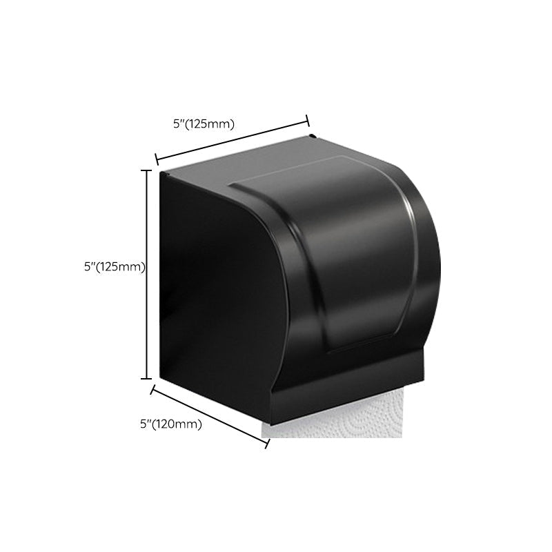 Avtoit | Modern Aluminum Bathroom Accessory Set Matte Black Bathroom Shelf/Towel Holder/Paper Holder
