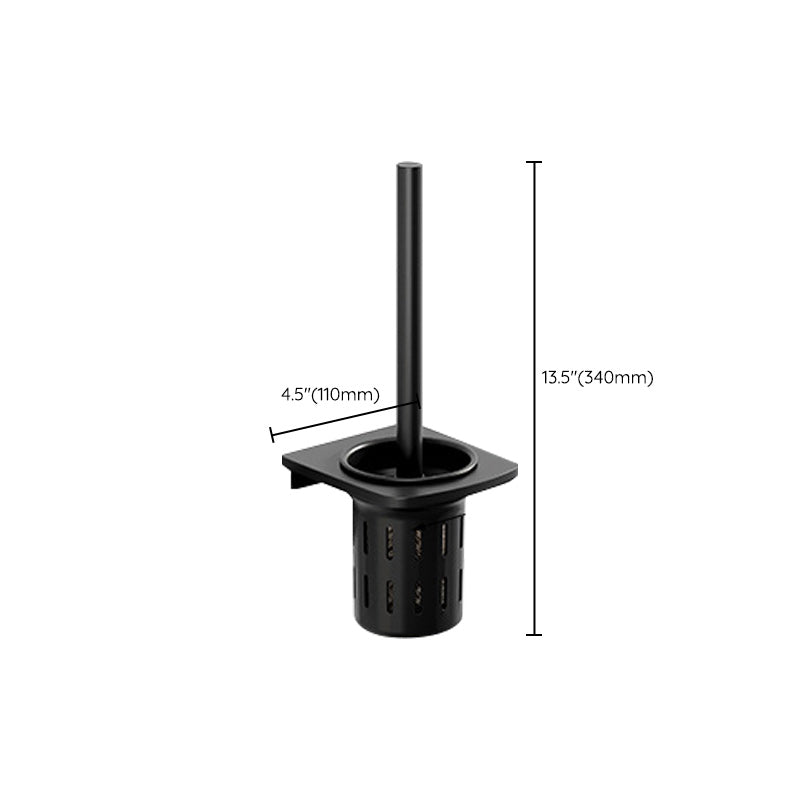 Avtoit | Modern Aluminum Bathroom Accessory Set Matte Black Bathroom Shelf/Towel Holder/Paper Holder
