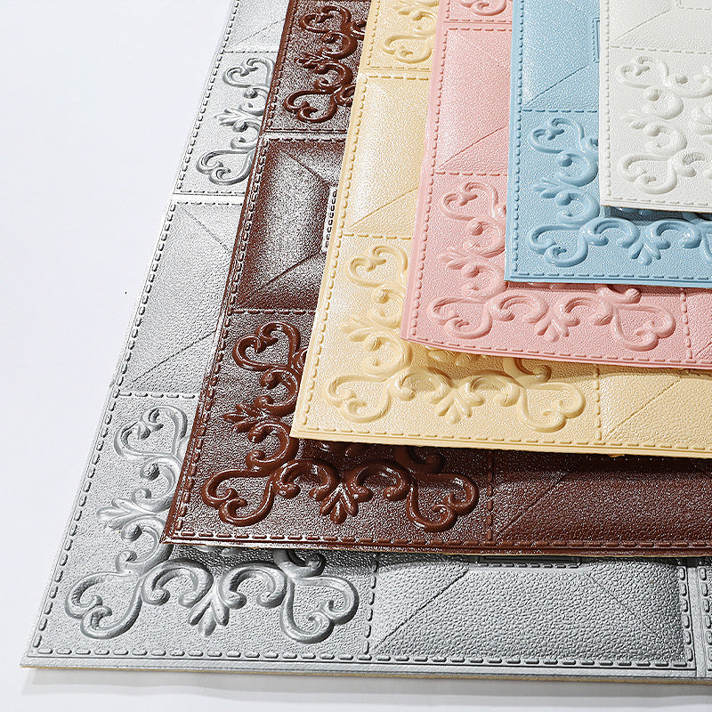 Avtoit | Modern Wall Panel Peel and Stick Texture Effect Design Square Wall Panel