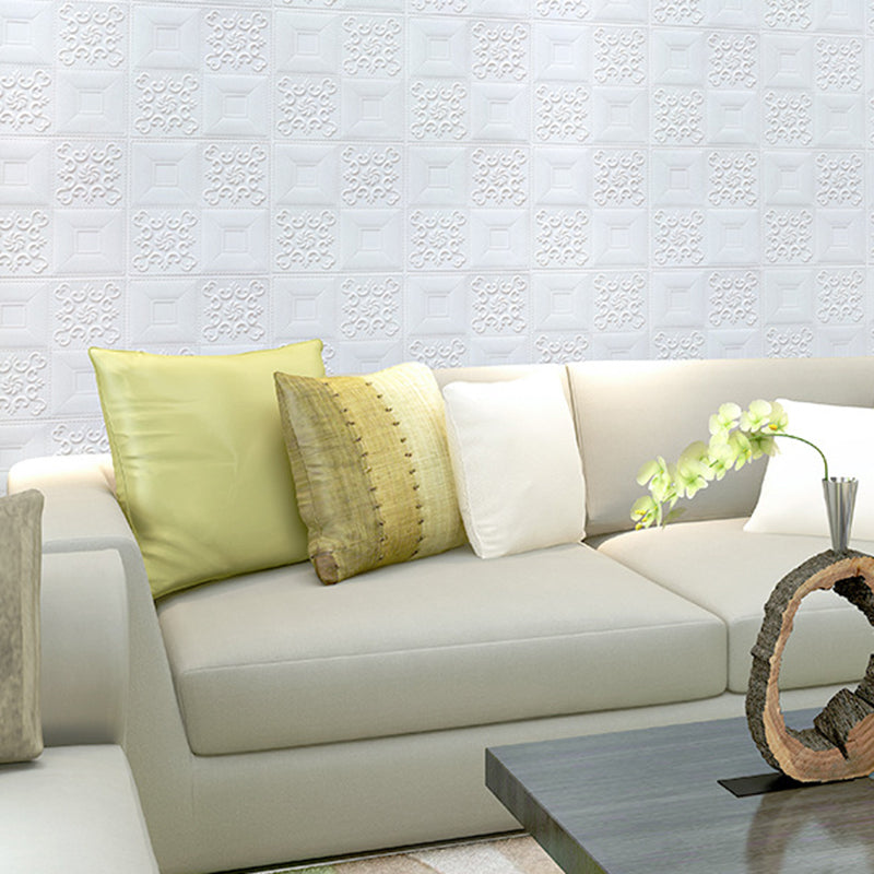 Avtoit | Modern Wall Panel Peel and Stick Texture Effect Design Square Wall Panel