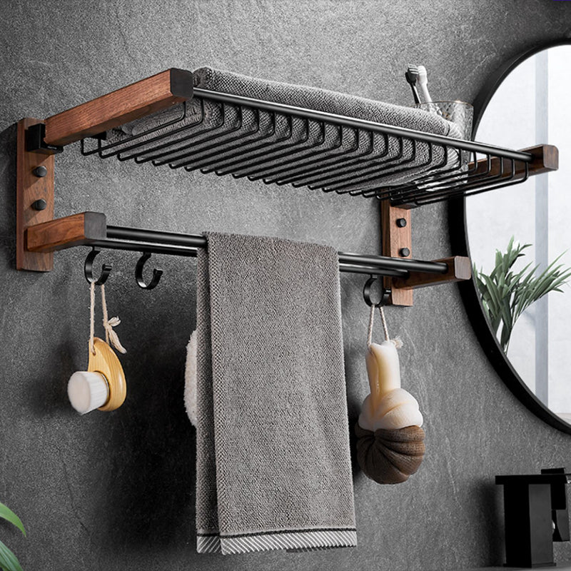 Avtoit | Modern black bathroom set bathroom shelf towel bar bathroom accessories set