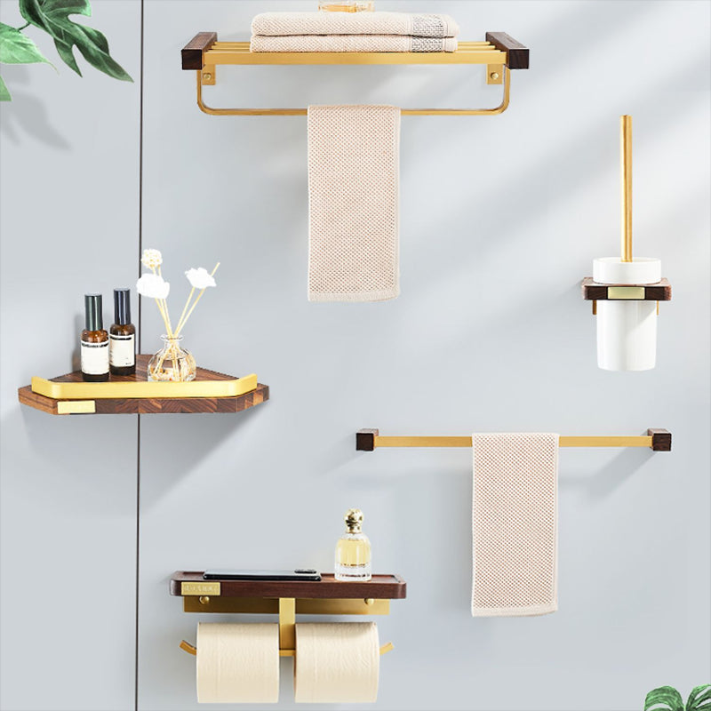 Avtoit | Modern Gold Bathroom Accessory Set Bathroom Shelf Paper Holder Bathroom Accessory Set