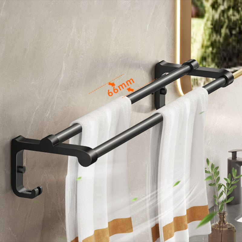 Avtoit | Modern Bathroom Set Matte Black Bathroom Shelf Towel Holder Bathroom Accessories Set
