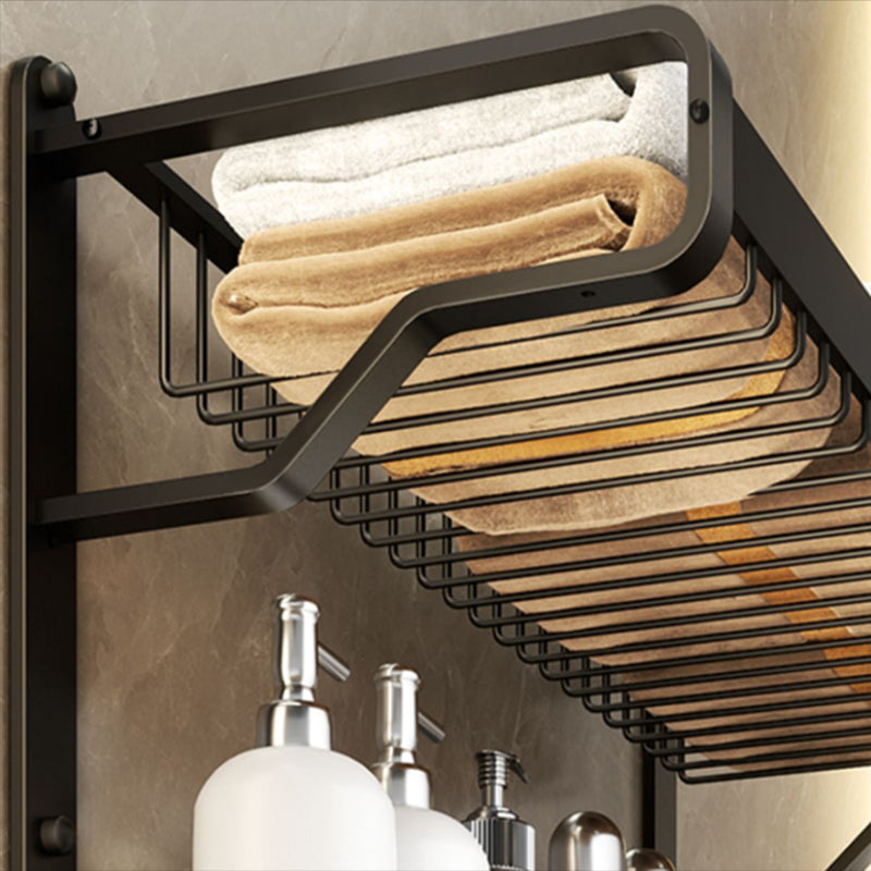 Avtoit | Modern Bathroom Set Matte Black Bathroom Shelf Towel Rack Bathroom Accessories Set