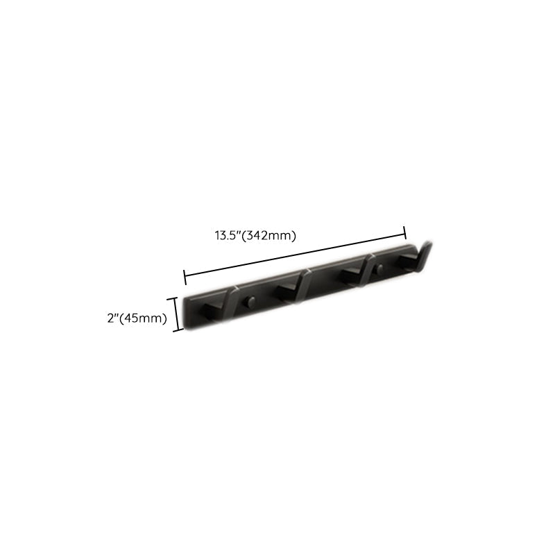 Avtoit | Modern Bathroom Set Matte Black Bathroom Shelf Towel Rack Bathroom Accessories Set