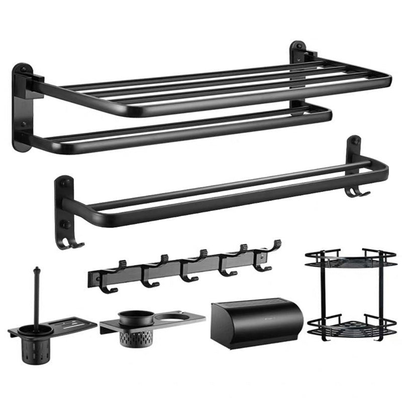 Avtoit | Modern Bathroom Accessory Set Black Soap Dish Bath Shelf Bathroom Set