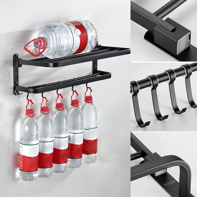 Avtoit | Modern Bathroom Accessories Black Paper Holder Bathroom Shelf Bathroom Accessory Set