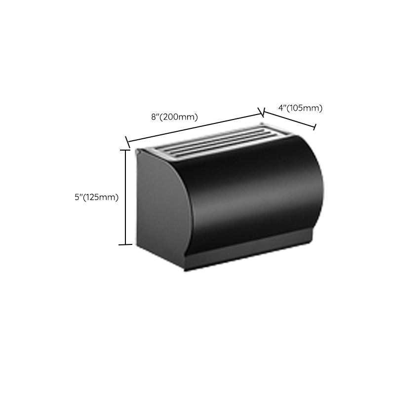 Avtoit | Modern Bathroom Accessories Black Paper Holder Bathroom Shelf Bathroom Accessory Set